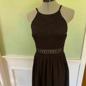 BCX Little Black Dress Cutout At Waist